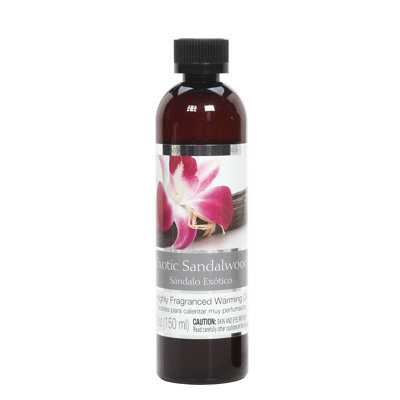 Hosley's Set of 6, 5 oz Exotic Sandalwood Fragrance Warming Oils. Ideal Gift for Weddings, spa, Reiki, Meditation, Bathroom Settings. P1