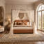 Upholstered Vegan Leather Bed