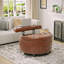 Table basse avec repose-pieds Modern Leather
