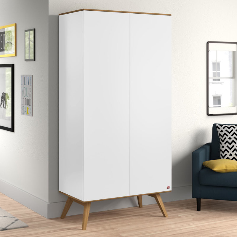 Horta 2 Door Wardrobe, White