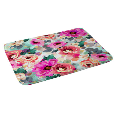 Tapis pour salle de bain marta barragan camarasa fleurs