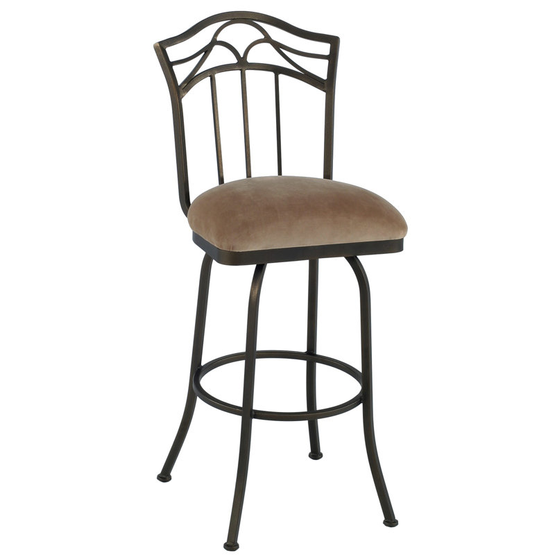 Tabouret de bar et de comptoir Alexis, Noir Ford, Noir mat, Tabouret de comptoir (hauteur de siège de 26 po)