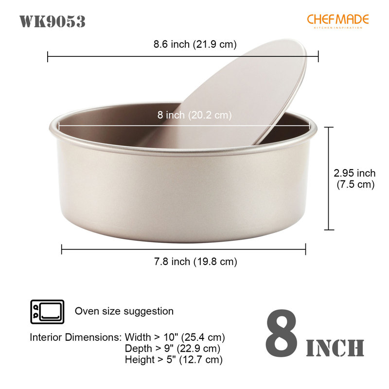 CHEFMADE 8 Inch Round Cake Pan