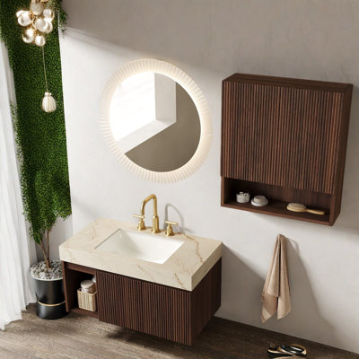 Meuble-lavabo moderne (avec meuble-lavabo et lavabo) avec rangement