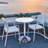 Charterville Round Metal Base Dining Table