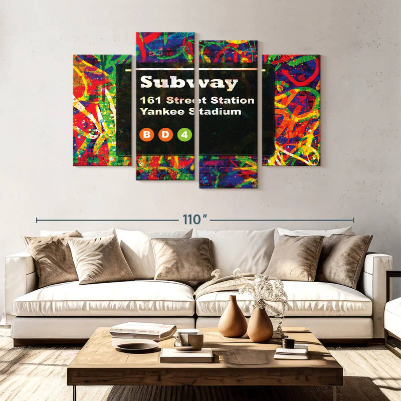 Tergel NYC Yankee Stadium Station, 54" H x 84" W