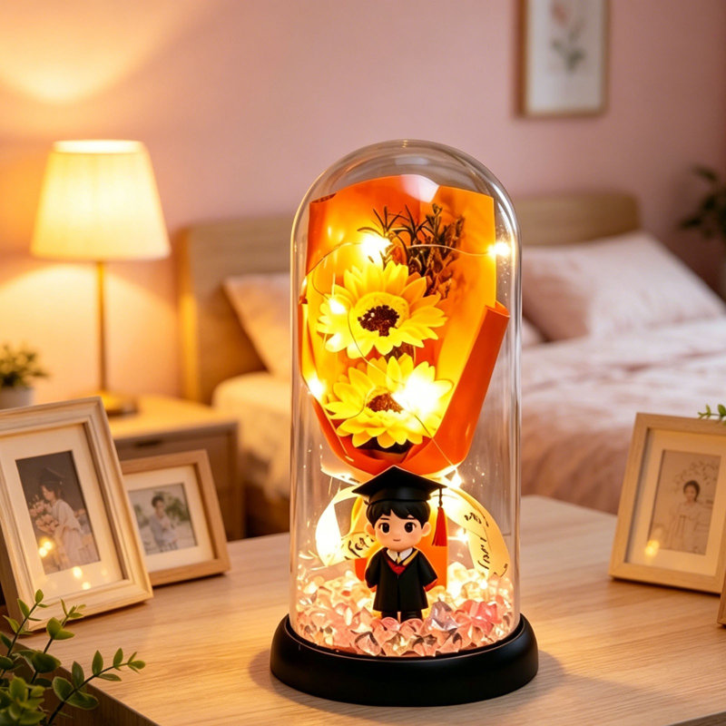 Night Light Glowing Artificial Flower Night Light, A