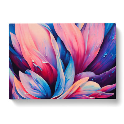 Colourful Flowers Vol.7 Abstract - Wrapped Canvas