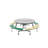 AmTab Manufacturing Corporation 60'' Round Bench Cafeteria Table