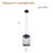 Pinecone 1-Light Iron Cylinder Black Hanging Kitchen Island Light Pendant Light