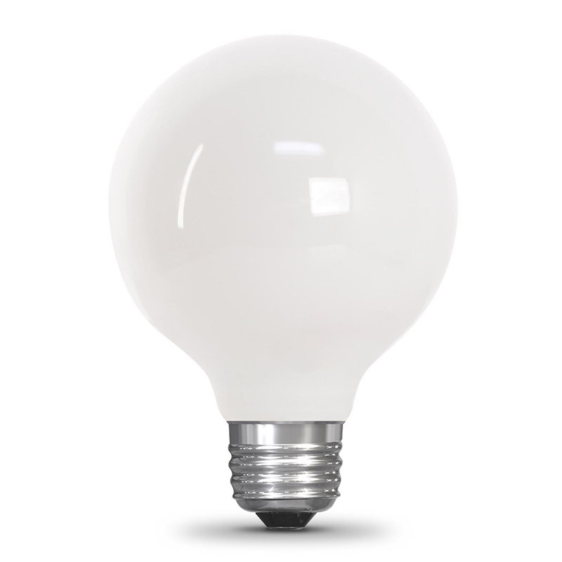 Ampoule DEL à filament moyen Feit E26 G26 E26 (moyenne), équivalente à 60 watts, paquet de 3, 2700 Kelvins, 5,5 W