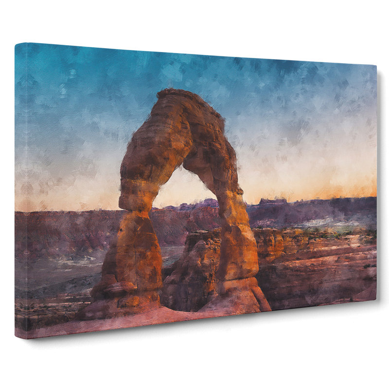 The Stone Arch In Uah - Wrapped Canvas Print, 50cm H x 76cm W x 3cm D