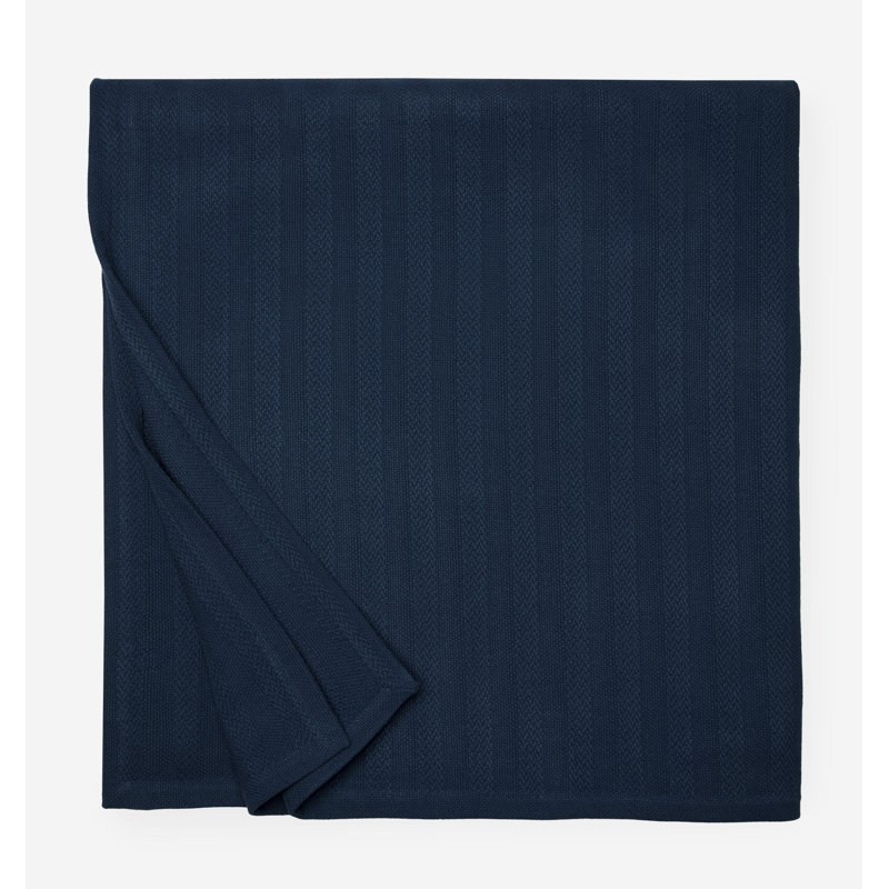 Tavira Hand Woven Blanket, King, Navy
