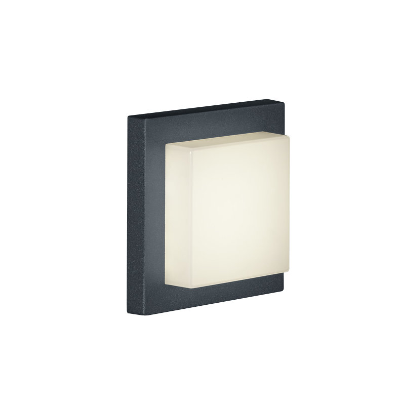 Gostkowski Integrated LED Outdoor Flush Mount, Charcoal