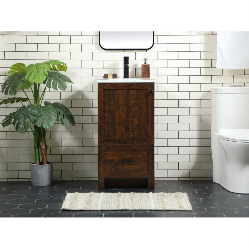 Ensemble de meuble-lavabo simple 19 po Soma, Expresso, Blanc