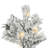 Pfeiffer 6.5' White Artificial Christmas Tree with LED White Lights with Stand