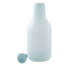 Frosted Turquoise Glass Table Vase-1633968923
