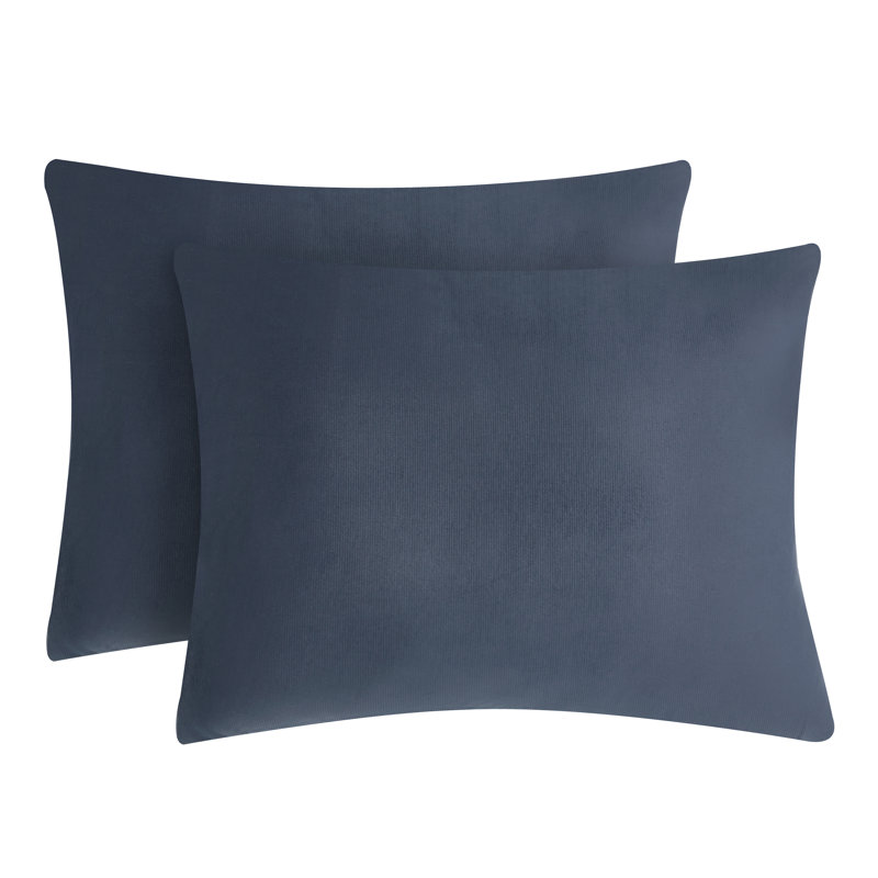 Kiron Valletta Duvet Cover Set, King Duvet Cover + 2 King Shams, Navy