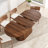 55.11"-70.86" Extendable Dining Table, With Striped Legs For Living Room & Kitchen(Walnut)-1065570438-1065570433