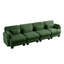Canapés d'angle à compression, canapé modulaire moderne en chenille verte pour la maison