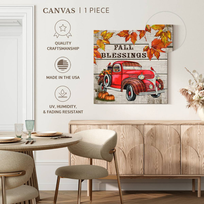 Camion d'automne Mehar, H 16 po x l 16 po