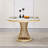 47" 4 - Person Round Marble Dining Table set-1063424435-1050638051