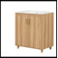 Meuble-lavabo simple 30 po avec plateau en céramique Delannie