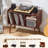 Record Player Stand with 4 Cabinet Holds Up to 220 Albums, Large Turntable Stand with Beech Wood Legs, Mid-Century Record Player Table, Vinyl Holder Storage Shelf for Bedroom Living Room (Walnut)-978376926-978376737