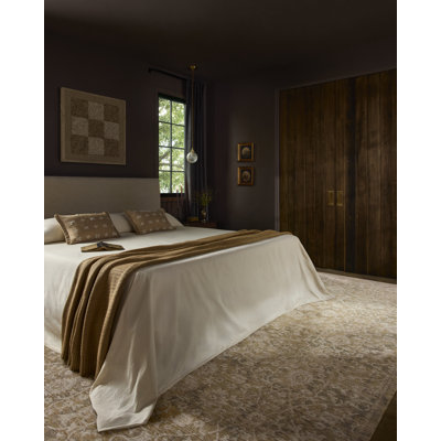 Tapis naturel doré Loloi Elora