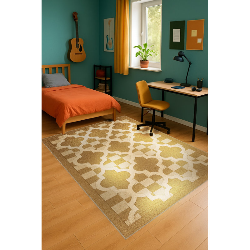 Tapis beige tissé à l'envers Mosso, 2'6" x 9'10"