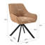 Gefjun 46cm H Swivel Dining Chairs, Modern Upholstered Armchairs for Dining Room Kitchen Living Room-1758844485