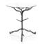 Table d'appoint en métal martelé à motif de branches en forme d'arbre Lalia-125211556