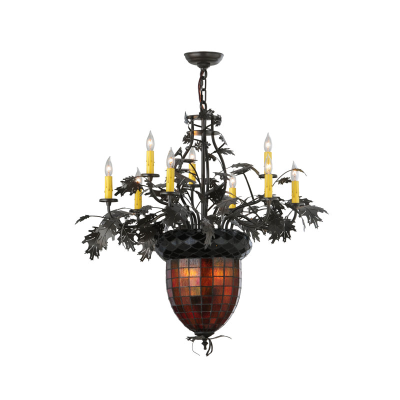 Lustre traditionnel / classique à 11 lumières de style bougie Thanos