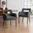 Upholstered Dining Accent Chair With Armrest-1772763905