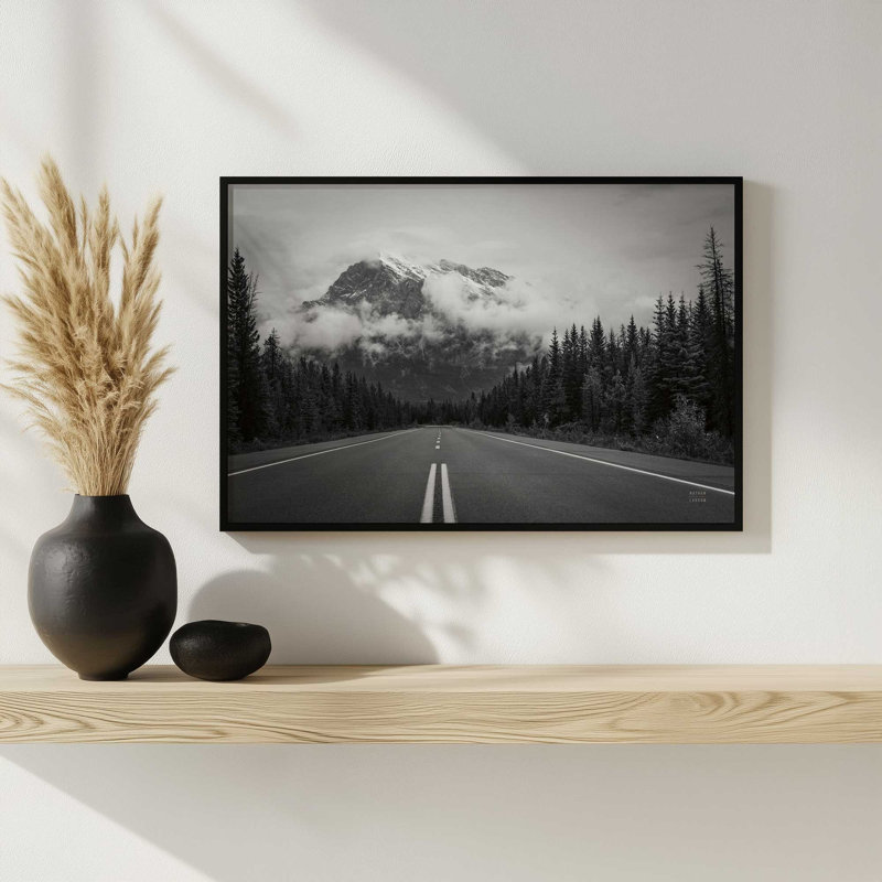 «Shifting» par Nathan Larson, reproduction d'art, 30 W x 20 H, Black, Framed Print