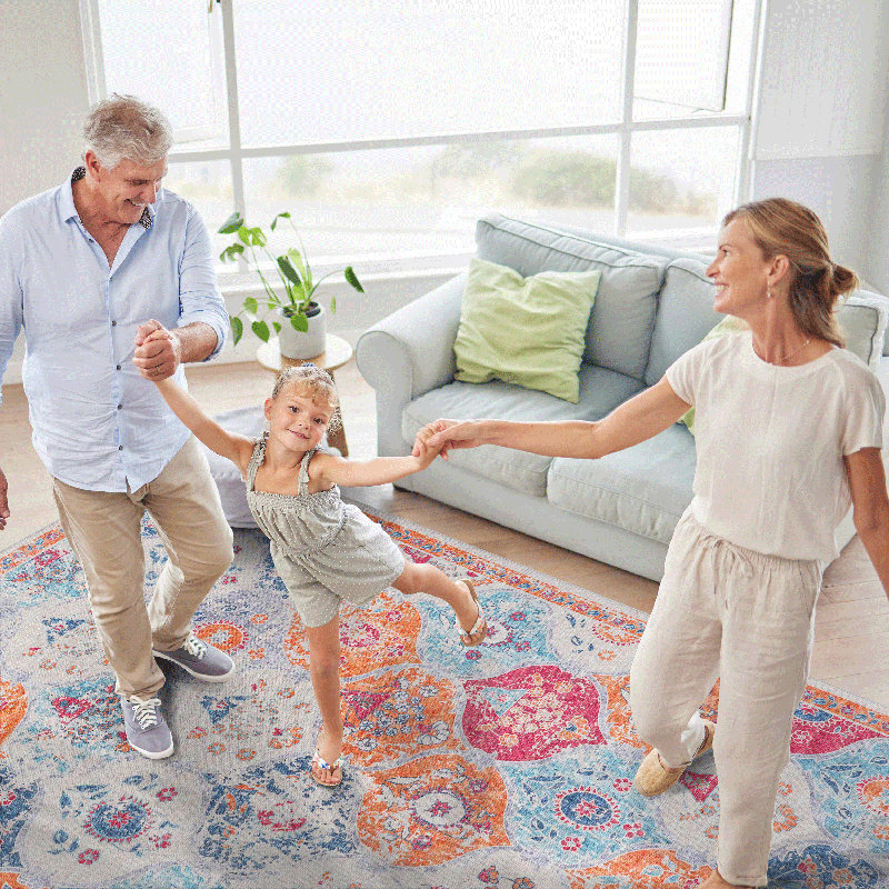 Washable Runner Rug 2'6''X10', Low-Pile, Non-Slip, Kid & Pet Friendly - Cream Area Rug For Living Room, Bedroom, Kitchen