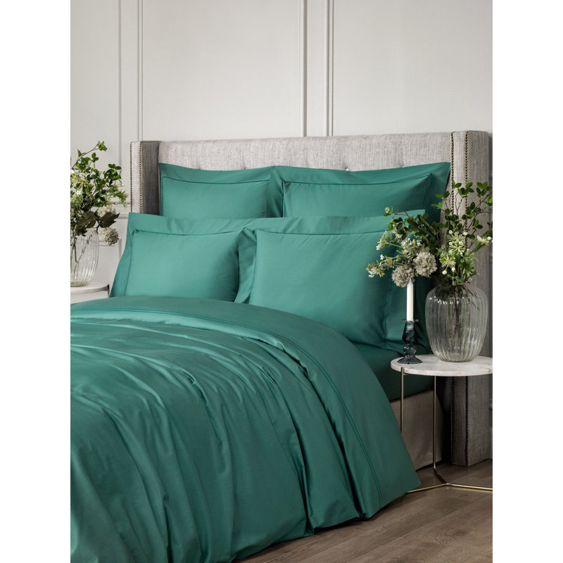 Rhapsody Duvet Cover, Cal. King Duvet Cover, Emerald