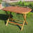 Blaser Rectangular Yellow Balau Outdoor Folding Dining Table