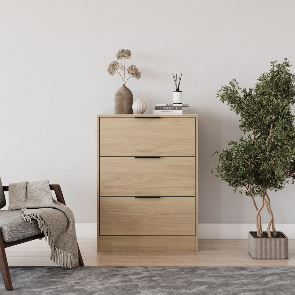 Amitabh Solid Wood 60cm W 3 - Drawer Chest of Drawers
