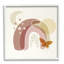 Dessert lune arc-en-ciel ciel étoilé papillon couleur terre cuite par Daphne Polselli - impression sur toile sans cadre-62047046-62047049