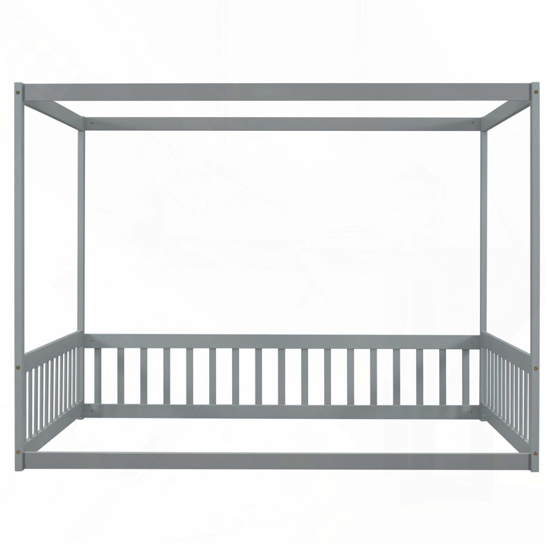 Daybed with Mattress, Full, Gray