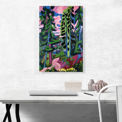 " Wildboden Mountains Forest 1928 " by Ernst Ludwig Kirchner