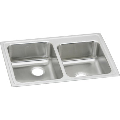 Évier de cuisine à double cuves l 33 po x l 22 po Lustertone