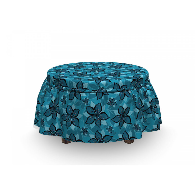 Housse pour repose-pieds abstract summer