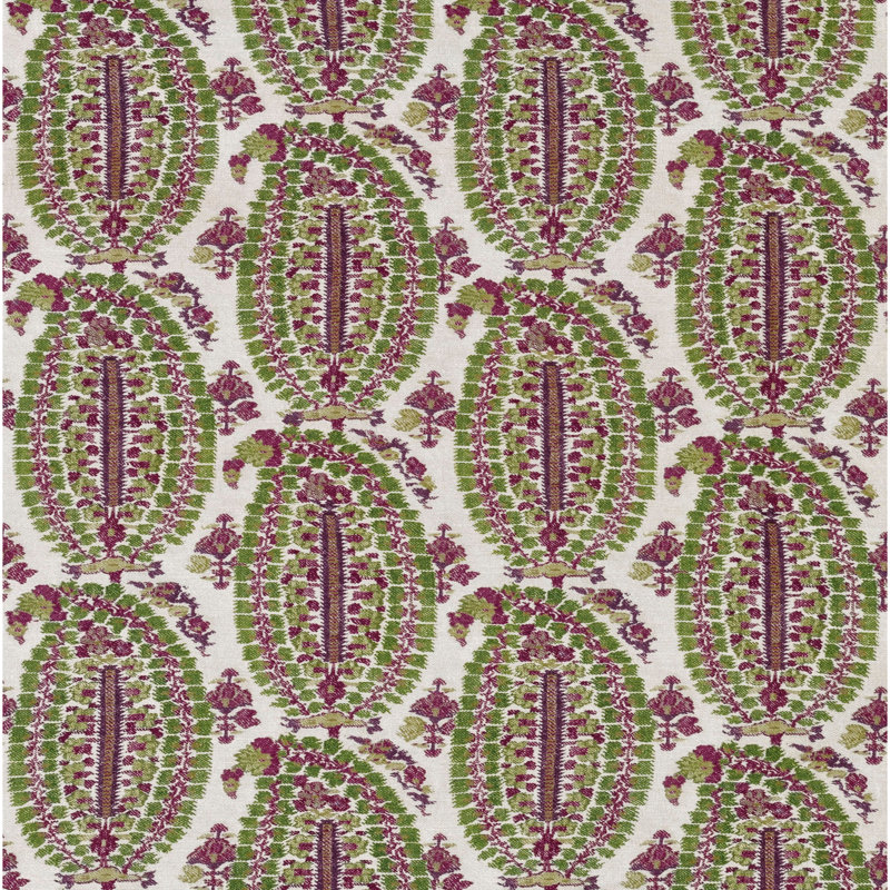 The Winthrop Anoushka Fabric, Plum/Green