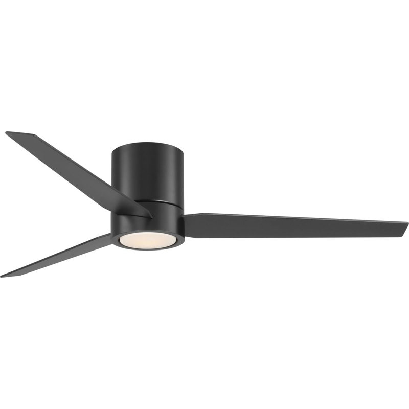 56'' Ceiling Fan with LED Lights, Matte Black