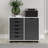SOLID WOOD ROLL CART STORAGE CHEST WHITE & GRAY-131018158