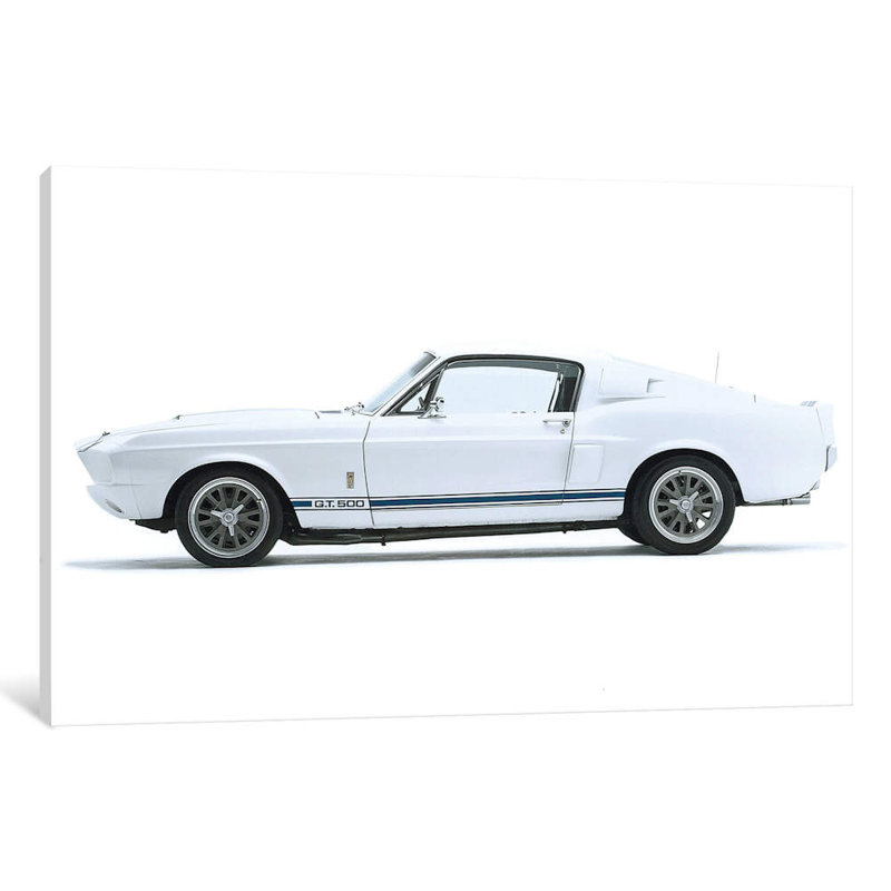 Shelby Mustang GT500, 1967 - Print on Canvas, 101.6 cm H x 66.04 cm W x 1.91 cm D, Wrapped Canvas
