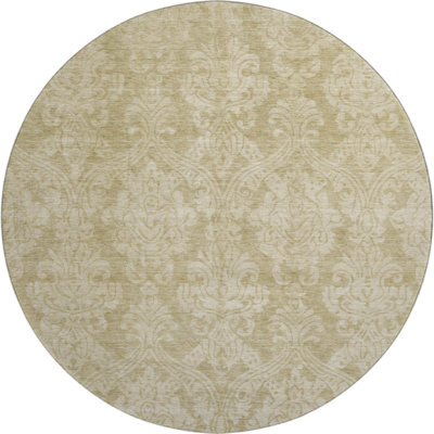 Premium Machine Washable Honig AMF1659 Damask Rug