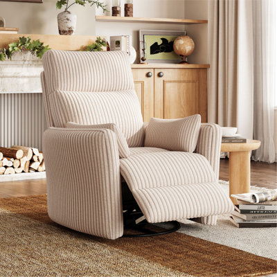 Sherry 34'' Upholstered Swivel Manual Rocking Recliner